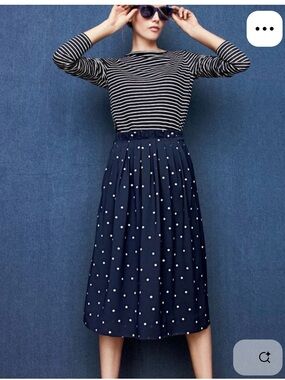 Jcrew skirt polka dot size 00